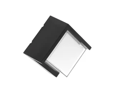 LED façade luminaire CANTI II,12W,1000lm,AC220-240V,50/60Hz,IP65,4000K, juodas