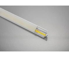 LED kampinis aliuminio profilis - GLAX baltas 3 m