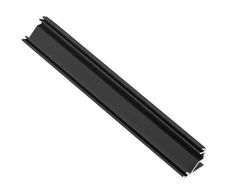 Led kampinis aliuminio profilis - GLAX juodas matinis L=2 m