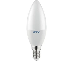 LED lemputė, A-G, C37, SMD 2835, 4000K, E14, 8,0W, AC180-250V, 160°, 720lm, 70mA