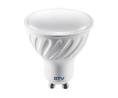 LED lemputė, A-G, SMD 2835, 4000K, GU10, 7,0W, AC180-250V, 50-60Hz, 120°, 550lm, 61mA