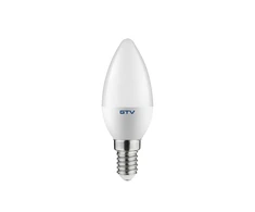 LED lemputė, C30, SMD 2835, 4000K, E14, 3W, AC220-240V, šviesos kampas 160°, 200 lm, 33 mA