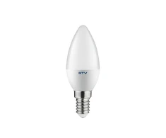 GTV LED lemputė, C30, SMD 2835, 4000K, E14, 6W, AC220-240V, šviesos kampas 160°, 470 lm, 52 mA