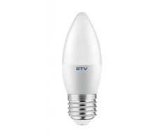 GTV LED lemputė, C30, SMD 2835, WARM Baltas, E27, 6W, AC220-240V, 160° šviesos kampas, 470 lm,