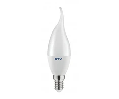 LED lemputė, C37L, SMD 2835, 4000K, E14, 8W, AC220-240V, šviesos kampas 160°, 700 lm, 70mA