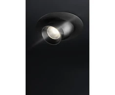 LED luminaire POINT, DC12V, 1.2 W, 65 lm, 4000K, cable mini AMP 1.5 m, juodas