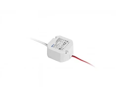 LED power supply box 12V,15W, input 220-240VAC, IP20, dim. 50x50x25mm with 200mm wires