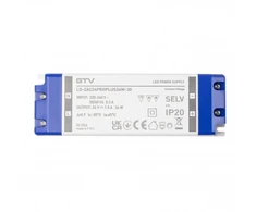LED Power Supply PRO+ 24V, 36W, input 220-240VAC, IP20, dim.147x48x24 mm