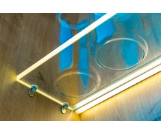 LED pusės kablio aliuminio profilisGLAX Mini sidabrinis 2 m
