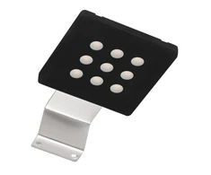 Led square luminaire Evita, 12V DC, 2.2W, 9 SMD5630, warm baltas, luminaire color cz