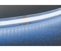 GTV LED juosta COB 12V, 320LED/m, 8mm, 8W/m, be gelio, šalta balta