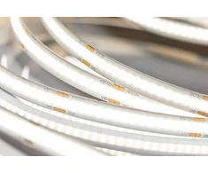 LED Strip COB 12V, 480LED/m, 8mm, 10W/m, without gel, warm baltas