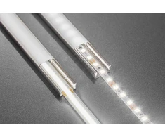 LED Strip COB 12V, 480LED/m, 8mm, 10W/m, without gel, warm baltas