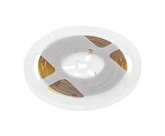 LED Strip COB 24V, 320LED/m, 8mm, 8W/m, gel-free, warm baltas, 2x1m mini amp cable