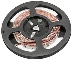 LED strip SMD 335, edge, 12VDC, power 4.8W/m, cold baltas, baltas PCB, 60diod/m, 8mm, roll 5