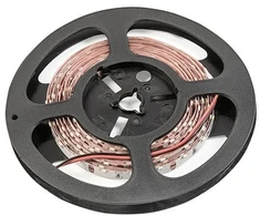 LED strip SMD 335, edge, 12VDC, power 4.8W/m, cold baltas, baltas PCB, 60diod/m, 8mm, roll 5