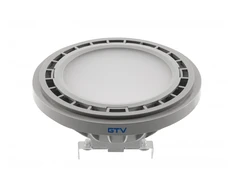 GTV LED lemputė, AR111, 3000K, G53, 12,5 W, DC12V, 120°, 1100lm, pilka