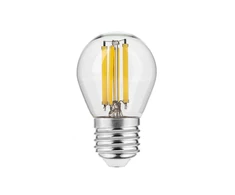 LED ŠVIESOS šaltinis, FILAMENTAS, A-G, G45, 4000K, E27, 5,8W, AC220-240V, 360°, 640lm, 50m