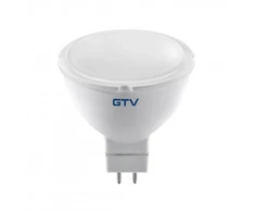 LED ŠVIESOS, SMD 2835, šaltai balta, MR16, 6W, 12V, šviesos kampas 120*, 420lm