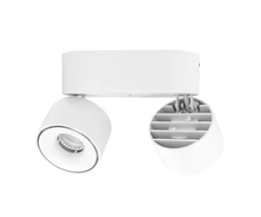 Lubinis šviestuvas GTV LED šviestuvas Bianco CCT, 16W, 680lm, ra≥80, ip20, 36°, 2700/3300 / 4000K, apvalus, baltas