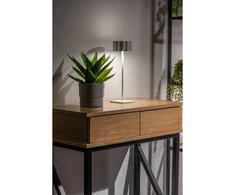 'Led table lamp AZELIA , 2,5W, 200lm, DC 5V, 1A,4000 K, battery 4000 mAh, dimmable,baltas