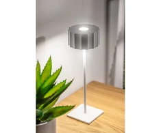 'Led table lamp AZELIA , 2,5W, 200lm, DC 5V, 1A,4000 K, battery 4000 mAh, dimmable,baltas