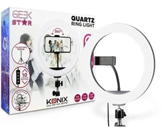 LED žiedo šviestuvas su trikoju stovu Konix Geek Star Quartz 26