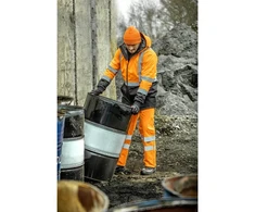 LEDA įspėjamoji striukė parka apšiltinta oranžinė 3XL