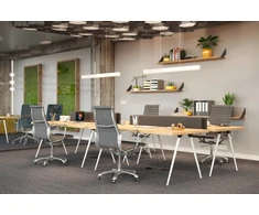 Leg 40 x 710 X-LINE inclined, foldable, adjustable foot, baltas