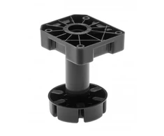 Leg ML heavy duty 500 kg h 125-195mm plastikas juodas NEW
