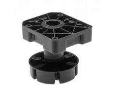 Leg ML heavy duty 500 kg h 85-125mm plastikas juodas NEW