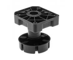 Leg ML heavy duty 500 kg h 95-145mm plastikas juodas NEW