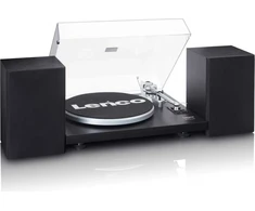 Lenco LS-500BK - HiFi patefonas su garsiakalbių komplektu (Atnaujinta)