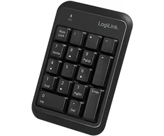 LogiLink klaviatūra Bluetooth, mit 17 Tasten, V5.1, juodas (Pažeista pakuotė)