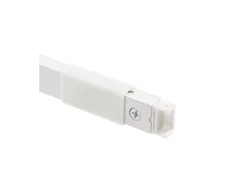 Longitudinal rail square for drawers AXISPRO 400mm baltas