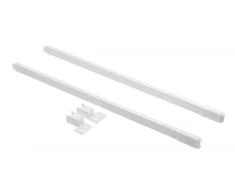 Longitudinal square rail for AXISPRO drawers 600mm baltas