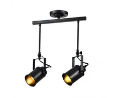 Pakabinamas šviestuvas Lubinis šviestuvas DEMIR 2,3994,AC220-240V,50/60Hz,2*E27, IP20, dvigubas, juodas