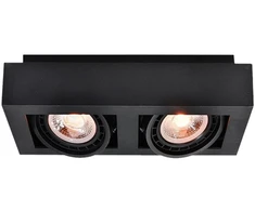 Lubinis šviestuvas Loid,4700,AC220-240V, 50/60 Hz, IP 20,2*GU10,ES11, dvigubas, juodas