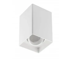 Lubinis šviestuvas RESTO, PC, 80x80x125 mm, IP20, maks. 20 W, kvadratinis, baltas