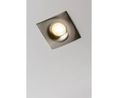 Lubinis taškinis šviestuvas AURORA, IP20, kvadratinis, inox/satinas