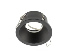 Lubinis taškinis šviestuvas ELVA, IP54, apvalus, Ø85x45mm, juodas