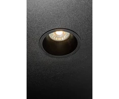Lubinis taškinis šviestuvas KERLA, IP20, apvalus, Ø85x36mm, juodas