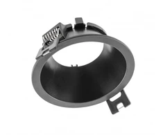 Lubinis taškinis šviestuvas KERLA, IP20, apvalus, Ø85x36mm, juodas