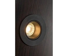 Lubinis taškinis šviestuvas LINTO, IP20, apvalus, Ø90x29mm, juodas