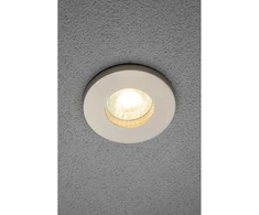 Lubinis taškinis šviestuvas MAREA, IP54/IP20, apvalus, inox