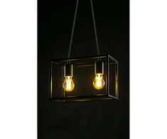 Pakabinamas šviestuvas Lubų šviestuvas DIU2 ,3628, AC220-240V,50/60Hz,2*E27, IP20,30CMX18CMX20CM,dvigubas, juodas