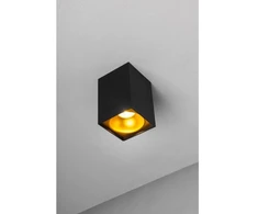 Lubinis šviestuvas Lubų šviestuvas TENSA, aliuminis, 90x90x140, IP20, GU10, kvadratinis, juodas