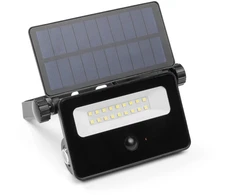 LUMOS solar floodlight with motion and dusk sensing, LED, 850lm, 6400K, 1800mAh replaceable, IP65