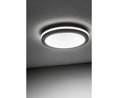 Lubinis šviestuvas MARS LED 9in1 Ceiling Lamp, 24/18/12W, 100lm/W, CCT, AC220-240V, IP65, juodas