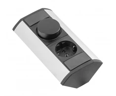 MINI angle extender with CCT regulator and schuko socket 230V 16A